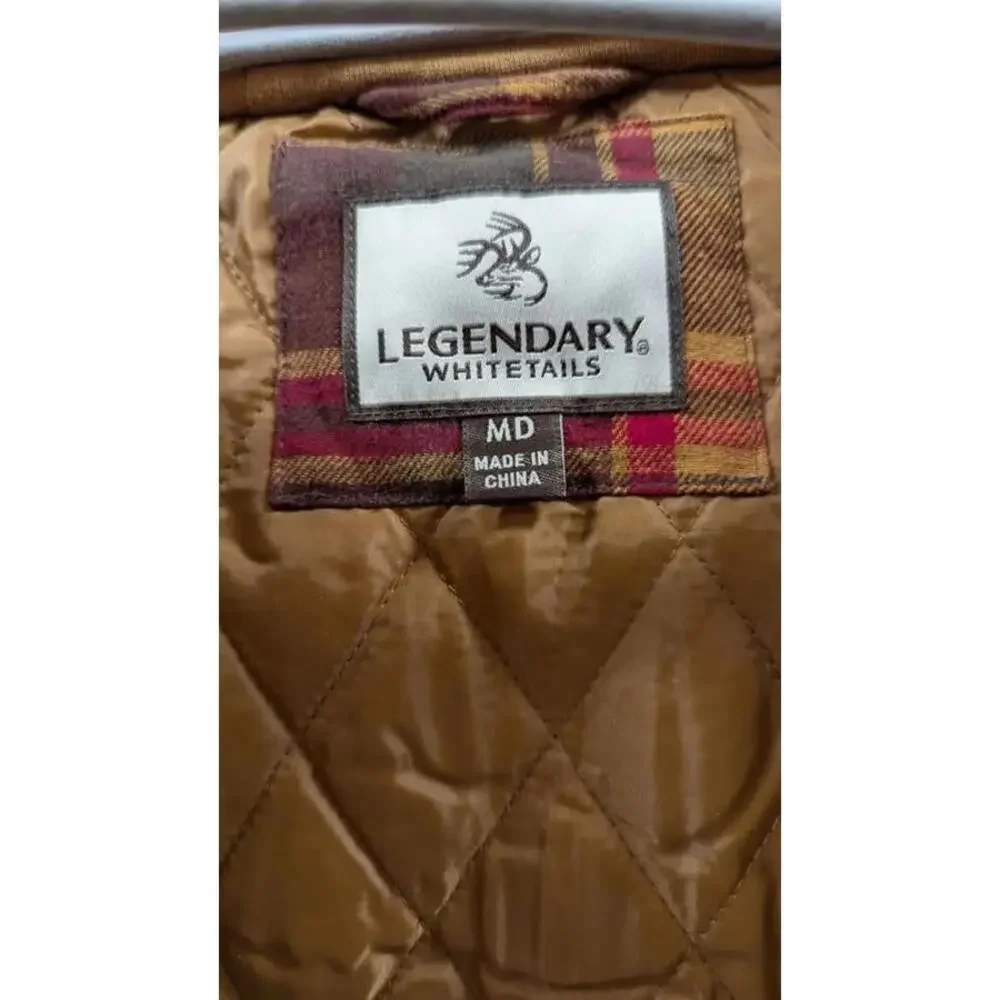 Legendary Whitetails Hooded Flannel Jacket - Men's Medium - Maple Plaid Pattern - Picture 5 of 9